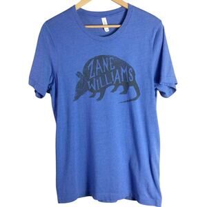 Zane Williams Country Singer Armadillo T Shirt Blue Large